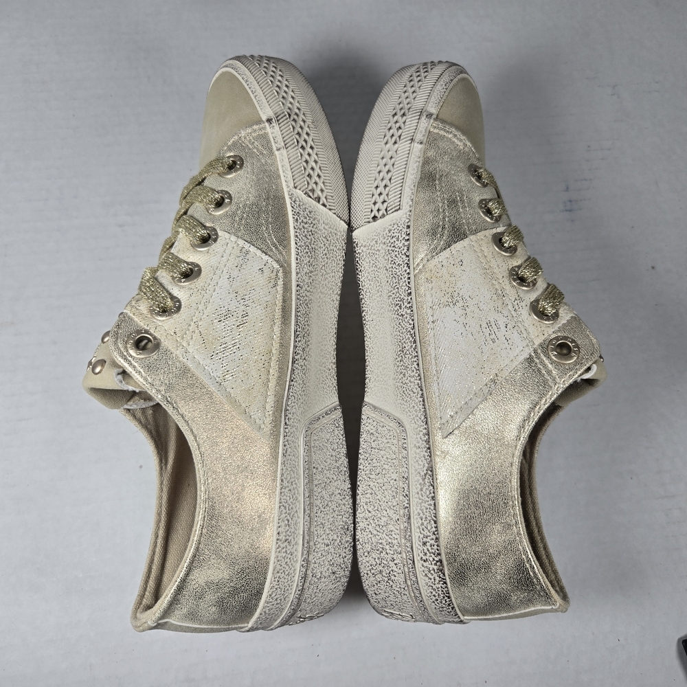 Blowfish Malibu Walk On Soft Gold Tennis Shoe Sneakers Size 7M - Picture 5 of 11